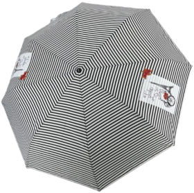 Зонт механический Doppler Fiber Mini 3 x 3 x 25 см полосатый, Париж