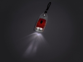 Фонарь Обелиск, красный/прозрачный (Р)