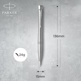 Шариковая ручка Parker Urban Core K314 Metro Metallic CT, стержень: M, цвет чернил: black, в подарочной упаковке.