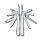 Мультитул VICTORINOX SwissTool Spirit MX, 105 мм, 24 функции, серебристый, в нейлоновом чехле
