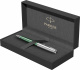 Шариковая ручка Parker Sonnet Essentials Green SB Steel CT, цвет чернил black, перо: M, в подарочной упаковке.