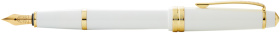 Перьевая ручка Cross Bailey Light Polished White Resin and Gold Tone, перо F