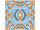 Платок Жемчужина Крыма (голубой, золотистый, разноцветный)