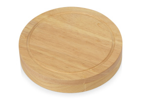 Подарочный набор для сыра в деревянной упаковке Reggiano (светло-коричневый)