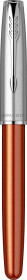 Перьевая ручка Parker Sonnet Essentials Orange SB Steel CT, перо: F, цвет чернил black, в подарочной упаковке.