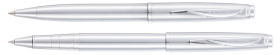 Набор  Pierre Cardin PEN&PEN: ручка шариковая + роллер. Цвет - стальной. Упаковка Е.