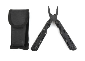 Мультитул Stinger, сталь (черный), 13 инструментов, нейлоновый чехол, коробка картон