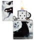 Зажигалка ZIPPO Mazzi® с покрытием 540 Matte, латунь/сталь, белая, 38x13x57 мм