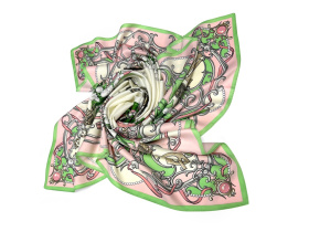 Набор: платок Ландыши и свеча Весенние цветы (розовый, голубой)