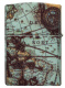 Зажигалка ZIPPO Compass Design с покрытием 540 Matte, латунь/сталь, разноцветная, 38x13x57 мм