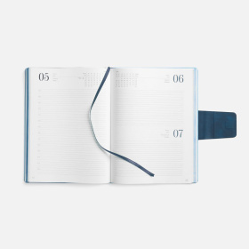 Ежедневник Grande Strap на заказ, датированный, голубой