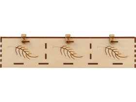 Подарочная коробка Лист (натуральный)