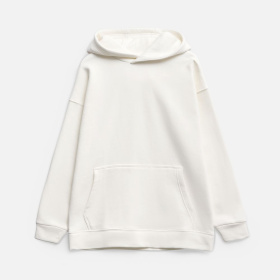 Худи оверсайз унисекс Snuggie, молочно-белое