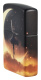 Зажигалка ZIPPO Mythological с покрытием Glow In The Dark Green, латунь/сталь, черная, 38x13x57 мм