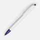 Ручка шариковая Tick, белая с синим