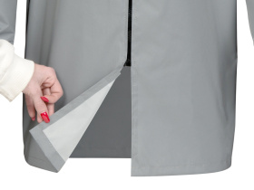 Дождевик светоотражающий Sunny reflector с чехлом (серый, серебристый)