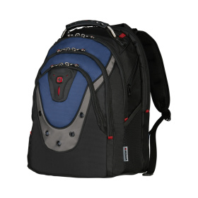 Рюкзак WENGER 17", черный/синий, полиэстер/ПВХ, 37 x 26 x 47 см, 23 л