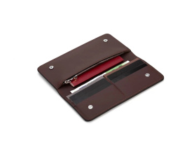 Бумажник Клайд, коричневый