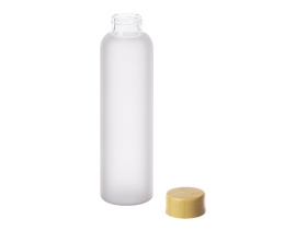Стеклянная бутылка с бамбуковой крышкой Foggy, 600мл, серый Cool gray 7C