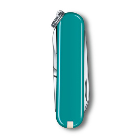 Нож-брелок VICTORINOX Classic SD Colors "Mountain Lake", 58 мм, 7 функций, тёмно-бирюзовый