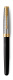 Перьевая ручка  и чехол из кожи Parker Sonnet Premium Refresh BLACK GT, перо 18K, перо: F, цвет чернил black, в подарочной упаковке