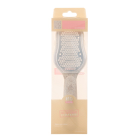 Скребок для удаления мозолей Dewal Beauty с ручкой из пшеничной соломы, 24 см
