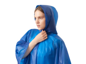 Пончо Hawaii c чехлом унисекс, классический синий