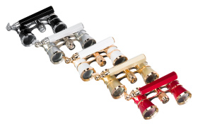 Театральный бинокль-лорнет Levenhuk Broadway 325E, серебристый