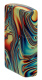 Зажигалка ZIPPO Swirl с покрытием Glow In The Dark Green, латунь/сталь, разноцветная, 38x13x57 мм
