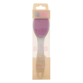 Терка Dewal Beauty педикюрная керамическая с ручкой из пшеничной соломы, двусторонняя, 21 см