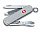 Нож-брелок VICTORINOX Classic Alox, 58 мм, 5 функций, алюминиевая рукоять, серебристый