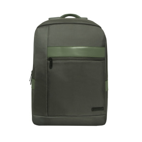 Рюкзак TORBER VECTOR с отделением для ноутбука 15,6", серо-зелёный, полиэстер 840D, 44 х 30 x 9,5 см