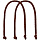 Ручки Corda для пакета L, коричневые