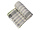 Плед Liner с бахромой, 140*205 см., серый с фисташковым