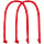 Ручки Corda для пакета L, ярко-красные (алые)