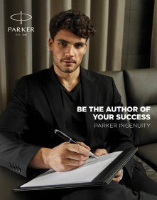Ручка-роллер Parker "Ingenuity Black CT" стержень:F, цвет чернил: black, в подарочной упаковке.