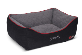 SCRUFFS Лежак для животных с бортиками "Thermal Box Bed", черный, 60х50х19см (Великобритания)
