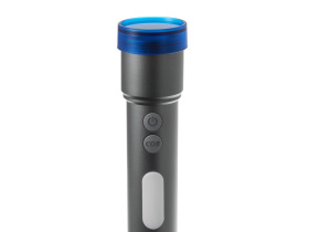 Фонарь аккумуляторный с регулируемым фокусом Vortez, 9 режимов, 650 Лм (темно-серый)