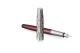 Перьевая ручка и чехол из кожи Parker Sonnet Premium Refresh RED CT, перо 18K, толщина F, цвет чернил black, в подарочной упаковке