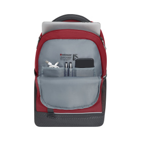 Рюкзак WENGER NEXT Tyon 16", красный/антрацит, переработанный ПЭТ/Полиэстер, 32х18х48 см, 23 л.
