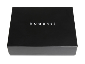 Портмоне BUGATTI ЧЕРНАЯ МАГИЯ | BLACK MAGIC, с защитой данных RFID, черное, натуральная кожа козы, 9х1х10 см