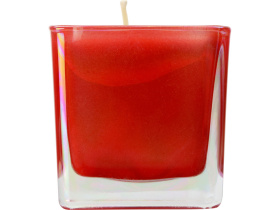 Свеча парафиновая парфюмированная в стекле Palo, красная