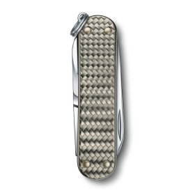 Нож-брелок VICTORINOX Classic SD Precious Alox "Infinite Grey", 58 мм, 5 функций, серый