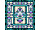 Платок Каменный Цветок (бирюзовый, сиреневый, разноцветный)