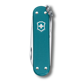 Нож-брелок VICTORINOX Classic SD Alox Colors "Wild Jungle", 58 мм, 5 функций, тёмно-бирюзовый