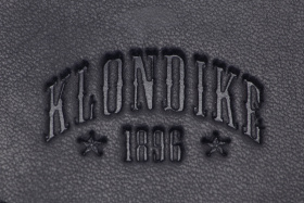 Монетница KLONDIKE Dawson, натуральная кожа в черном цвете, 8,5 х 2 х 7,5 см