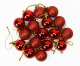Набор новогодних шаров в футляре-елочке (красный)