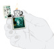 Зажигалка ZIPPO Spooky Design с покрытием Glow In The Dark Green, латунь/сталь, белая, 38x13x57 мм