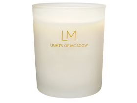 Ароматическая свеча в матовом стакане Sensual, коллекция Exclusive, 250 мл (белый)