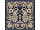 Платок Русское золотное шитьё (темно-синий, золотистый, разноцветный)